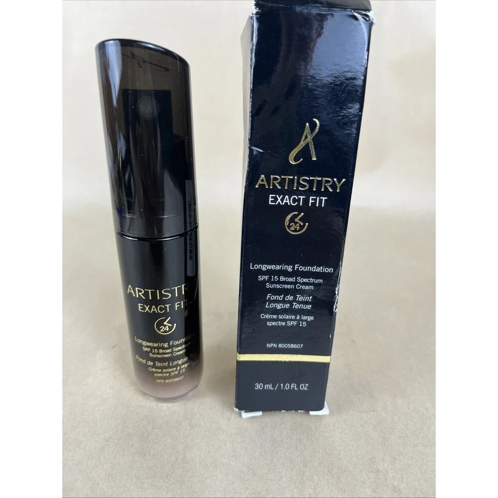 NIB‎ Amway Artistry Exact Fit Long Wearing Foundation CHABLIS L1C1 SPF 15 30ML